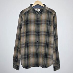 Old Ranch Miles Organic Flannel button up casual Shirt NEW with tags Large